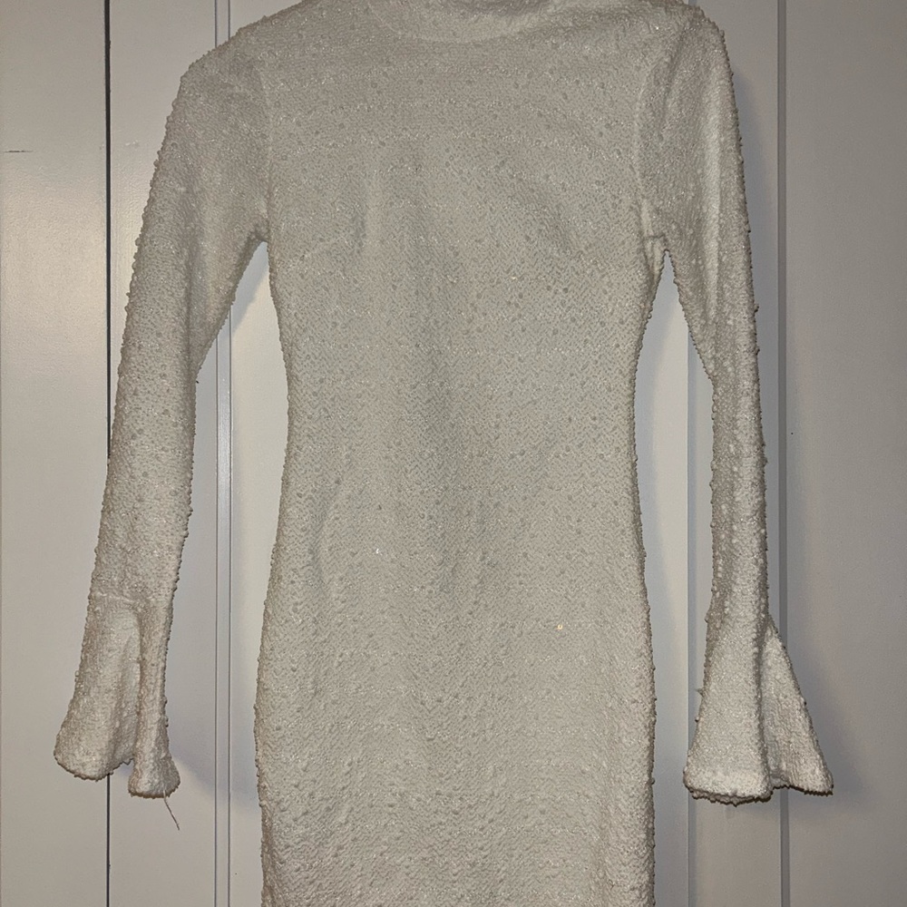 White sparkly dress